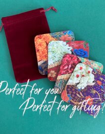 Coasters in Velvet Pouch